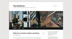 Desktop Screenshot of ideophone.org